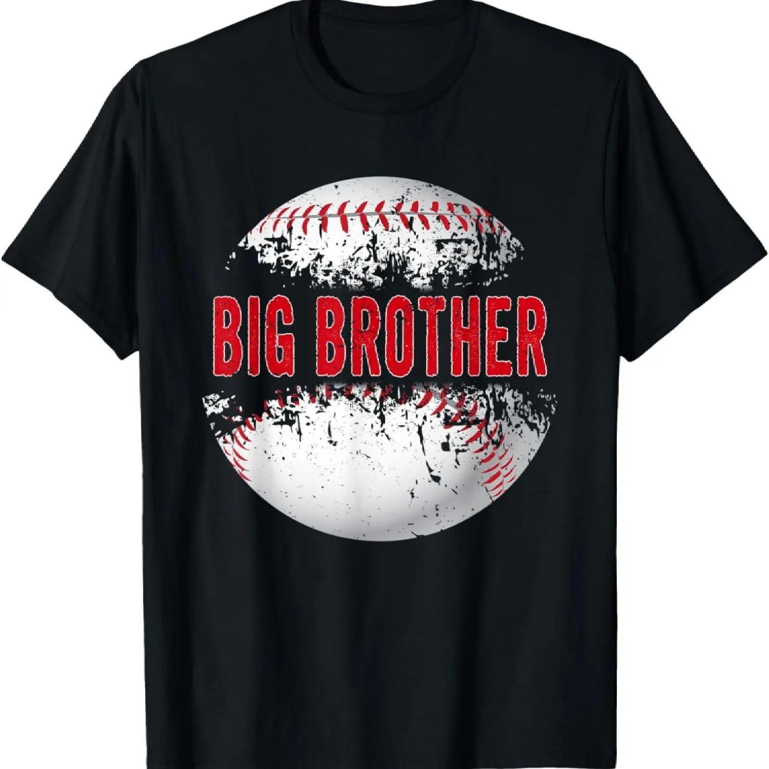 Baseball Softball Lover Ball Big Brother Father s Day T-Shirt S