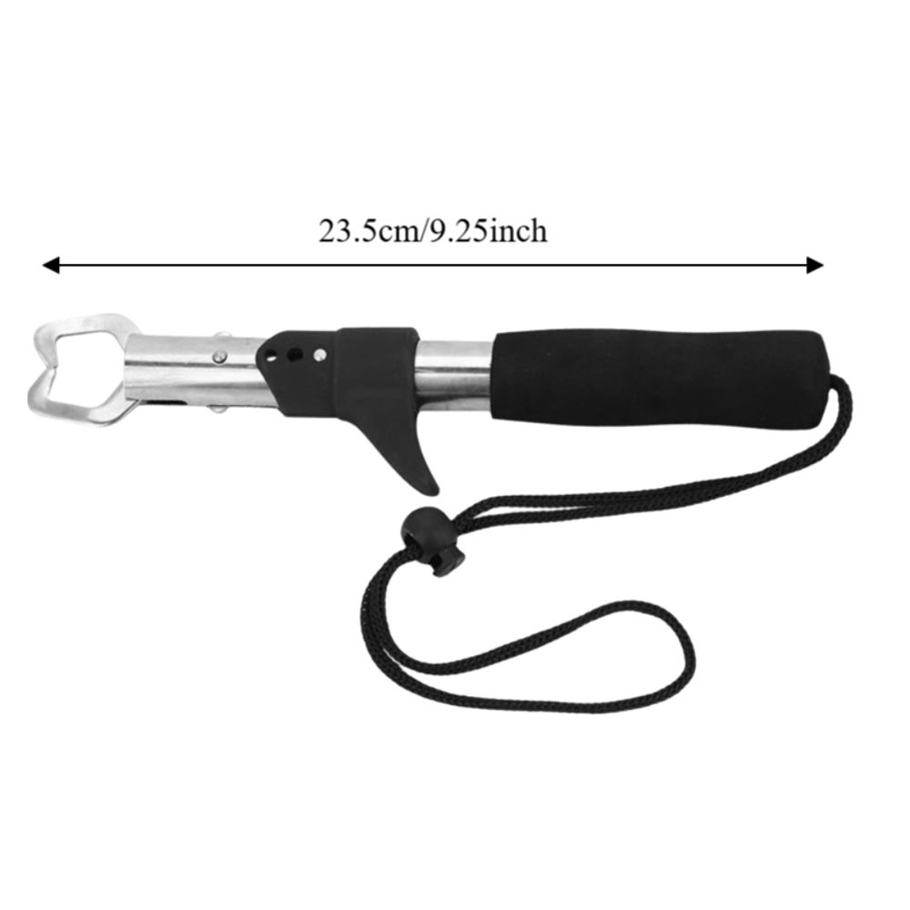 2PCS EVA  Handle Fish Lip Grabber Stainless Steel Fishing Grabber  Saltwater Fishing