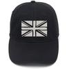 Lyprerazy Union Jack Flag Washed Cotton Adjustable Unisex Women Unisex Hip Hop Cool Flock Printing Baseball Cap