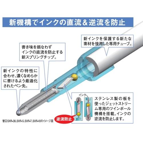 Mitsubishi Pencil Multi-Function Pen Jet Stream 2&1 0.7 Black Easy To Write MSXE380007P24