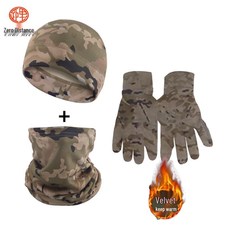 Зимний камуфляжный флисовый комплект из 3 предметов Lingjuli