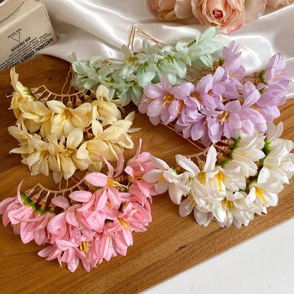 Bohemian Blumen Haarstab Große Thailändische Haarspange Vintage Braut Haaraccessoires Mädchen