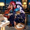 Jujutsu Kaisen Print Blanket - Soft & Comfortable, for Bedroom, Travel, Sofa, Home Decoration - Birthday Christmas Gift for Friend