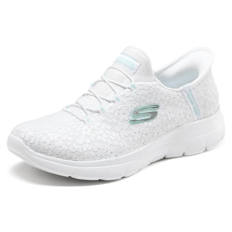 Skechers Women Cushioned Wear Resistant Low Top Casual Shoes White 150125-WHT