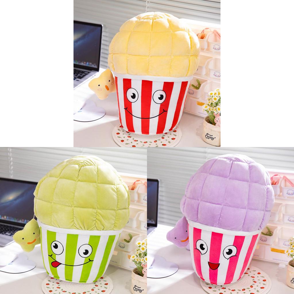 Cute Popcorn Plush Pillow Stuffed Animal Rabbit Cartoon Pp Cotton Short Plush Customized Gift