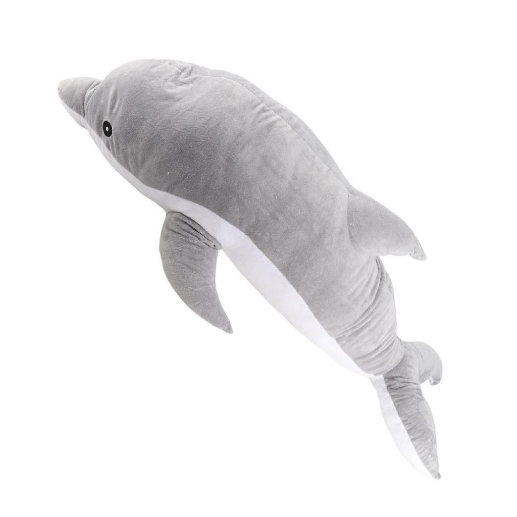 Soft Plush Toy Cute Large Dolphin Shape Comfortable Multifunction Portable Stuffed Plush Animal