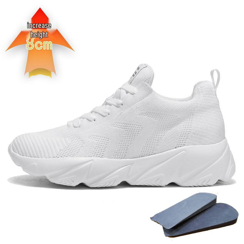 8CM Men's Spring/Summer Mesh Sports Shoes: Trendy, Soft Sole, Casual, Travel, Running Sneakers