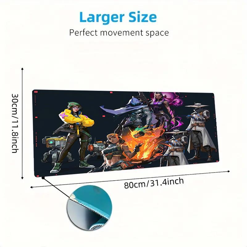 VALORANT Color Mouse Pad Large Gaming Table Cushion Non-slip Laptop Tablet Big Mousepad XXL Mat Mini PC Playmat With Lock edge