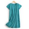 Plus size Estate Donna Camicia da notte Manica corta Simpatico cartone animato pigiameria dolce O Collo Camicie da notte Pigiama Pigiama da donna in cotone