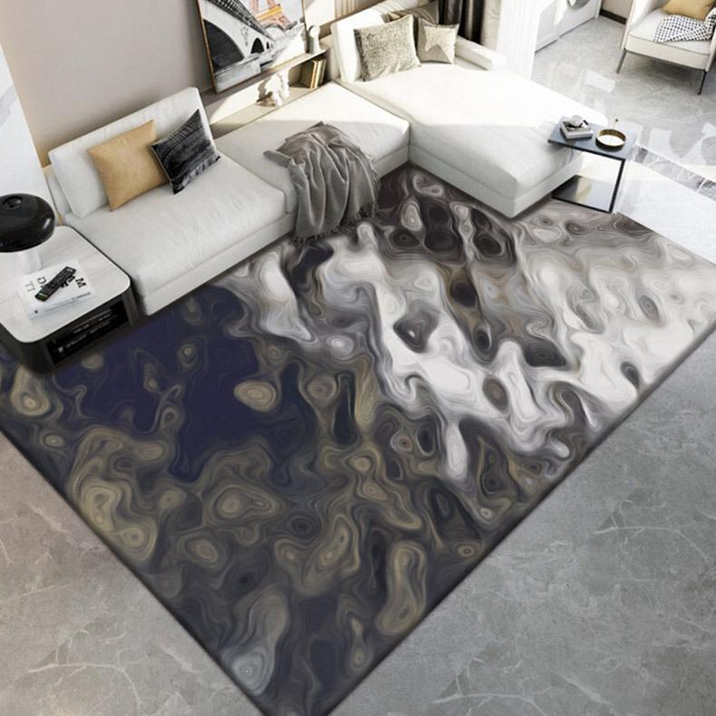 Carpet Living Room Bedroom, Bedside Carpet Autumn and Winter Simple Room Floor Mat Easy To Maintain