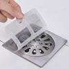 Adhesive Drain Cover Disposable Hair Stickers Fine Grid Filter Mesh for Shower Sink Bathtubs Smooth Drainage