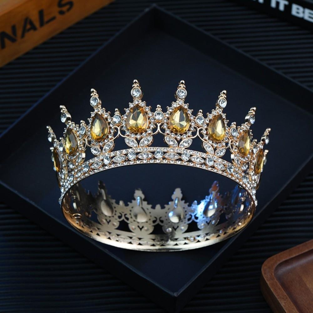 Sparkling Bridal Tiara Elegant Crystal Headpieces Queen Rhinestone Wedding Crown  Bridal Event