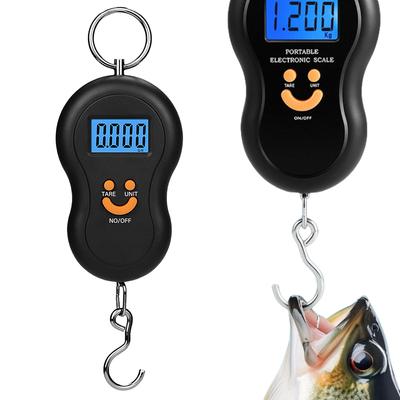 Digitales LCD-Display 110lb/50kg Elektronische Gepäckwaage Hängende Koffer Reise Wiegt Gepäcktasche Gewichtswaage Tragbares Waagenwerkzeug