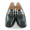 Tolle HERMES Slipper schwarzes Leder Damen 35.5 Gebraucht