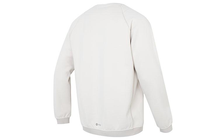 Adidas Sweatshirts Men's White Crew Neck Moderate Regular HY5842