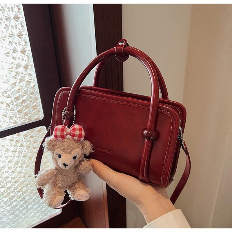 IELGY Autumn Winter Fashion Retro Small Square Bag All-Match Crossbody