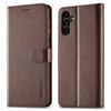 LC.IMEEKE For Samsung Galaxy A34 5G Calf Texture Case Wallet Stand Design Magnetic Clasp Leather Phone Cover