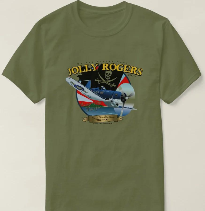 

Naval Jolly Rogers VF17 Pirate Flag F4U Corsair Fighter TShirt Summer Cotton Short Sleeve ONeck Mens T Shirt New S3XL 4XL