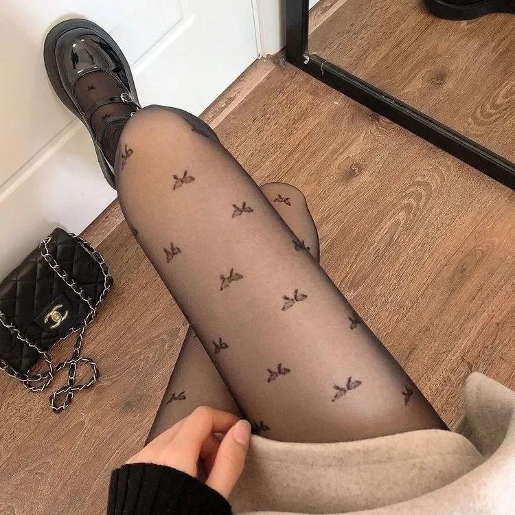 Women'S Sexy Black Stockings Polka Dot Small Polka Dot Jacquad Ultra-Thin 20D Tight High-Elastic Breathable Pantyhose