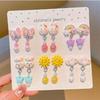 Girls' Ear Clips Cute Cartoon Children's Earrings Little Girls Princess Earrings No Pierced Ears Fake Earrings No Ear Jewelry