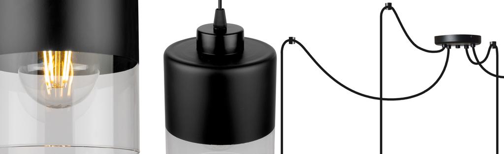 MODERN GLASS SPIDER CEILING HANGING LAMP