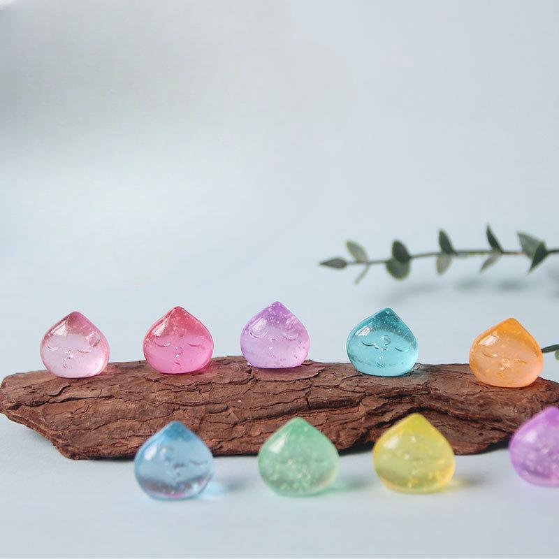 

150 шт. DIY камень ручной работы декоративные красочные ночные светящиеся капли воды микро ландшафтный забавный орнамент для ландшафтного горшечного хозяйства 30pcs