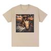 Lustiges Dackel trinkt Eiskaffee Meme T-Shirt Unisex Cooles Mode Retro Kurzarm T-Shirts 100% Baumwolle T-Shirt Streetwear