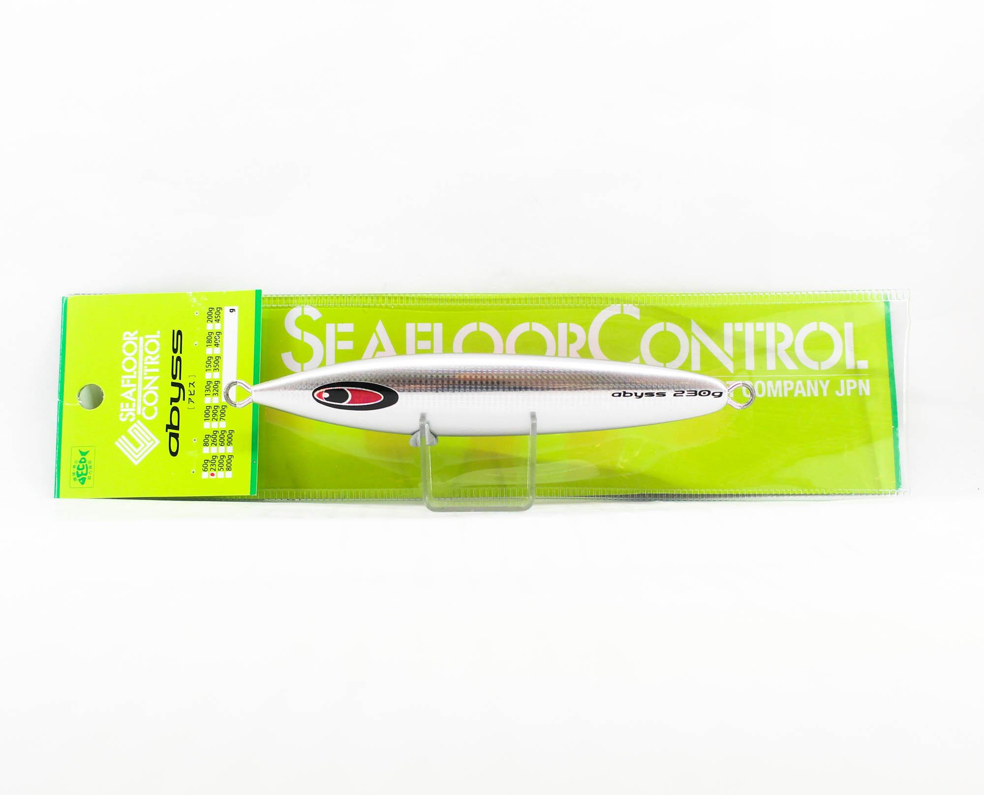 Seafloor Control Metal Jig Abyss 230 grams Silver Pink Zebra Glow GR (7417)