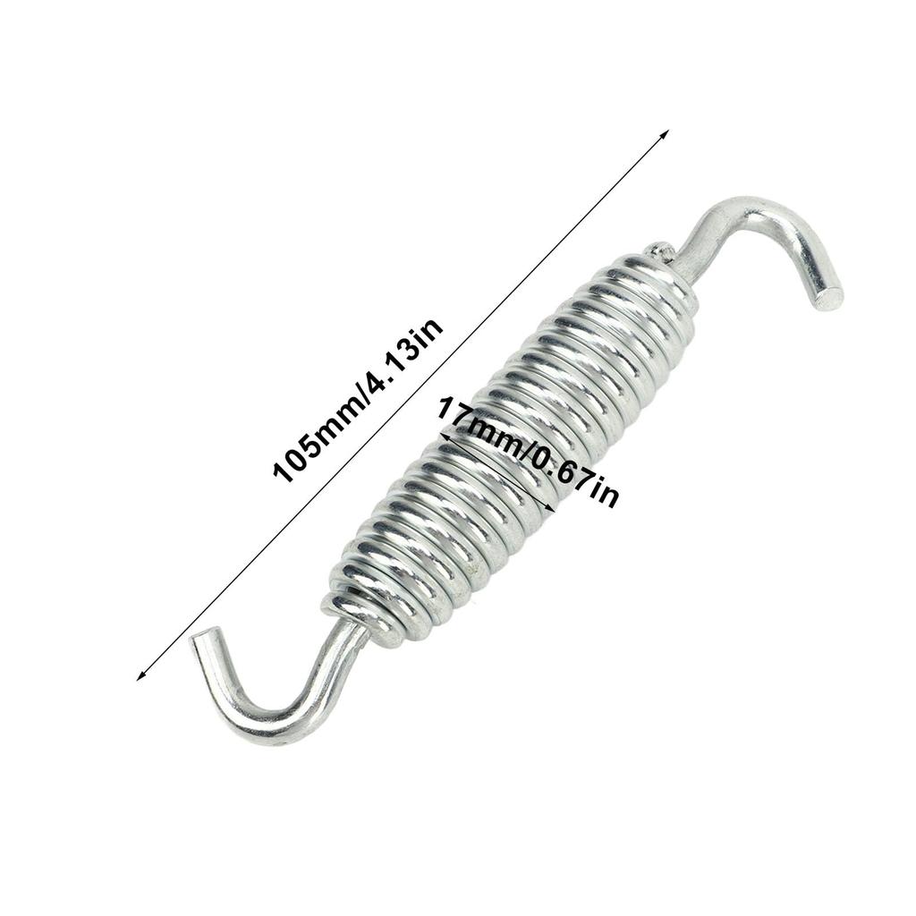 3-7/8" Motorcycle Kickstand Spring for 50005-85A Silver Chrome Side Stand Spring 1200 883, Silver