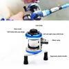 Mini Metal Bait Casting Spinning Reel Ice Fishing Reel Fish Water Wheel Baitcast Roller Reel Spinning Fishing Wheel with Lines