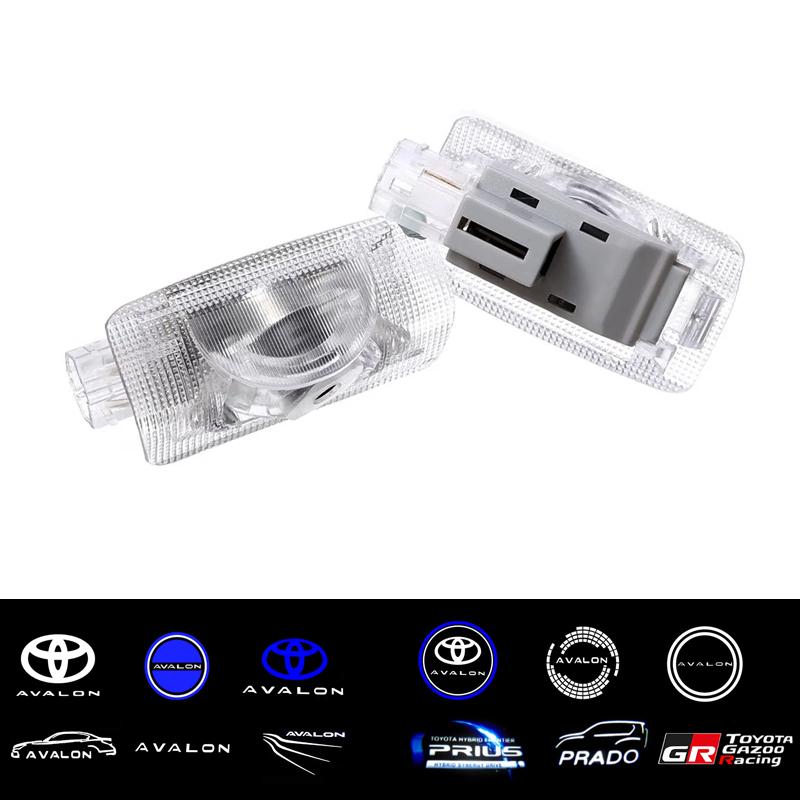 2 Pezzi Luci Proiettore di Benvenuto LED per Portiera Auto per Toyota Camry Avalon Corolla Hilux GT86 Luci Ombra Fantasma di Cortesia HD