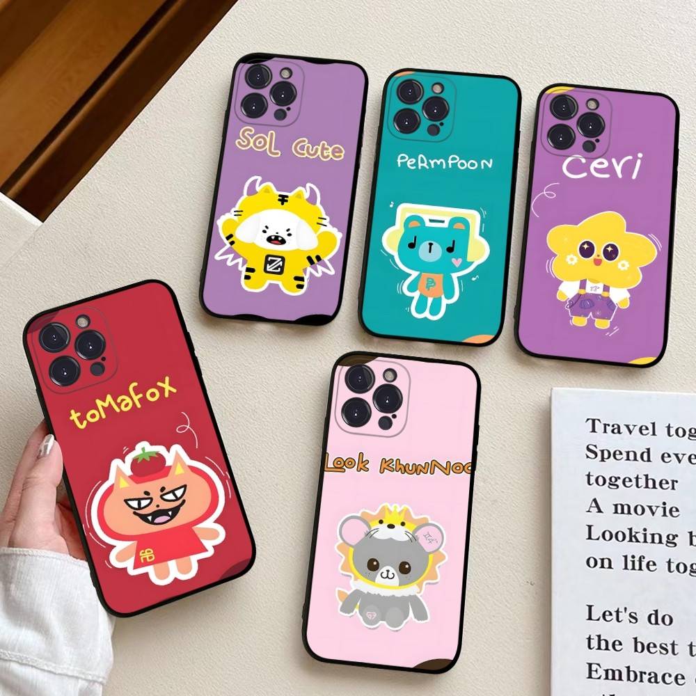 Custodia per Telefono GMMTV con Mascotte Anime Per Iphone 17 Air 16 15 14 13 12 11 Pro Max 16 15 14 Plus Custodia Morbida in TPU