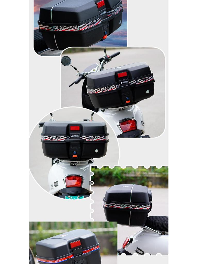 Universal Large-Capacity Motorcycle & Scooter Storage Tail Box