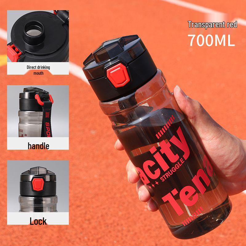 

Portable Bounce Straw Water Bottle with Lanyard for Men, Women, and Students - Customizable Gift