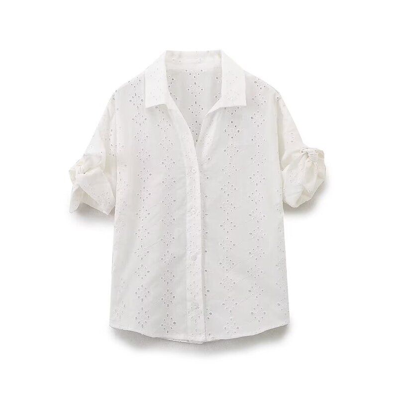 Women's Clothing Fashion Style Cut Out High Waist Bubble Skirt Embroider