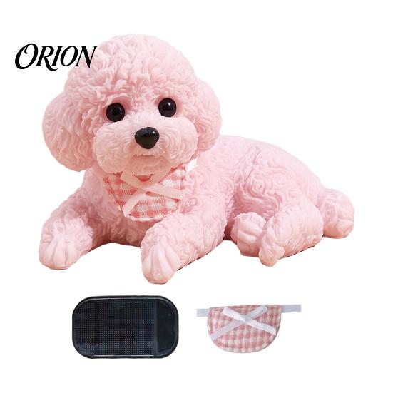 Decorative Puppy Statue Dog Stress Relief Toy with Anti-slip Mat, Squeeze for Decoration Car Dashboard Desktop Decor, Anti-Anxiety Pet Sensory
