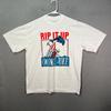 Cosmic Music Rip It Up Orange Juice Shark Graphic T Shirt White Mens Large