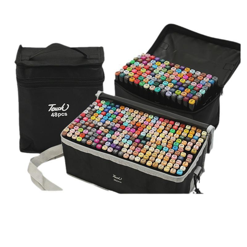Genuine TOUCH Dual-Tip Oil-Based Marker Set, 48 Colors - Art Drawing Tools & Colored Pencils