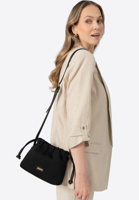 Wittchen Women's Small Black Polyester Drawstring Bag