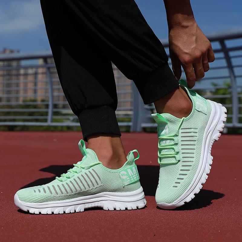 Fashion Men Running Shoes Fashion Mesh Hiking Lightweight Sneaker Fitness Breathable Casual Vulcanized Shoes for Women Zapatillas Hombre