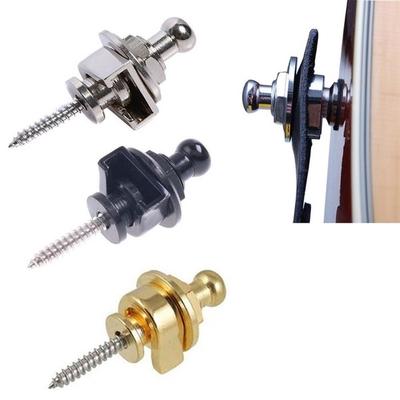 Professional Durable Strap Lock Straplocks Round Head for Electric Guitar Bass Pins Parts Cooper