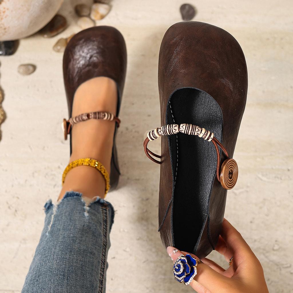 Women Flats Comfortable Soft Leather Loafers Mary Jane Flat Shoes Women Spring Summer New Sneakers Women Casual Vintage Shoes