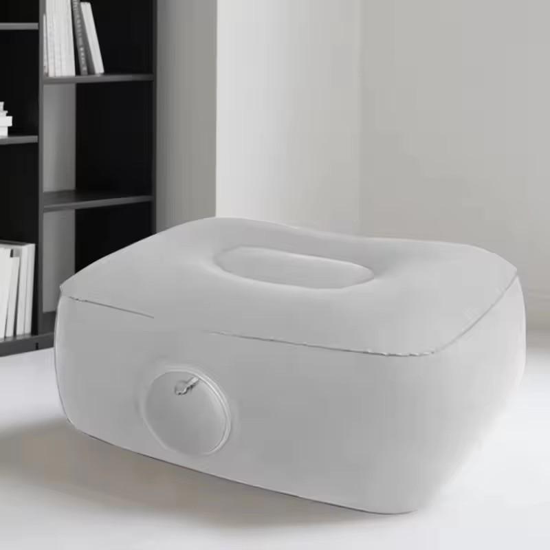 Press-down Inflatable Foot Pads Foldable Thick Height-increasing Seat Cushion Easy to carry Inflatable Seat