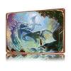 The Eternal Dragon D Texture Metal Poster Customized Wall Art Tin Sign Gift for Mancave Home Decoration Gaming Decor Luxury