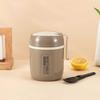 1 Set 480ml Breakfast Cup Anti-leak Anti-scalding Keep Freshing with Handle 304 Stainless Steel Heat