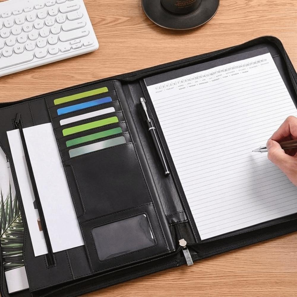 Waterproof Padfolio A4 Business Folder Briefcase Office Supplies Document Organizer Meeting
