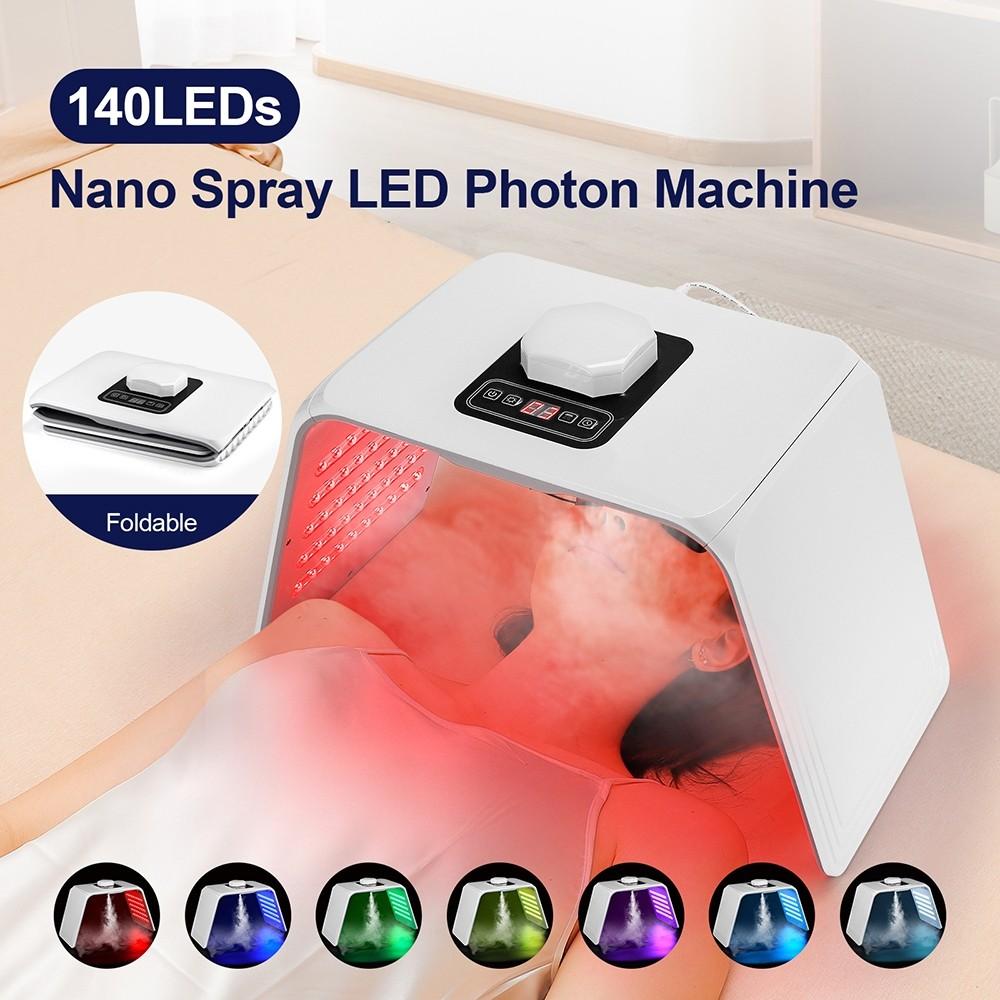 7 Farben LED-Photon-Maschine Nano-Spray Hydration & Feuchtigkeitspflege Aufhellung & Verjüngung Hautstraffung Festigung Schönheitswerkzeuge