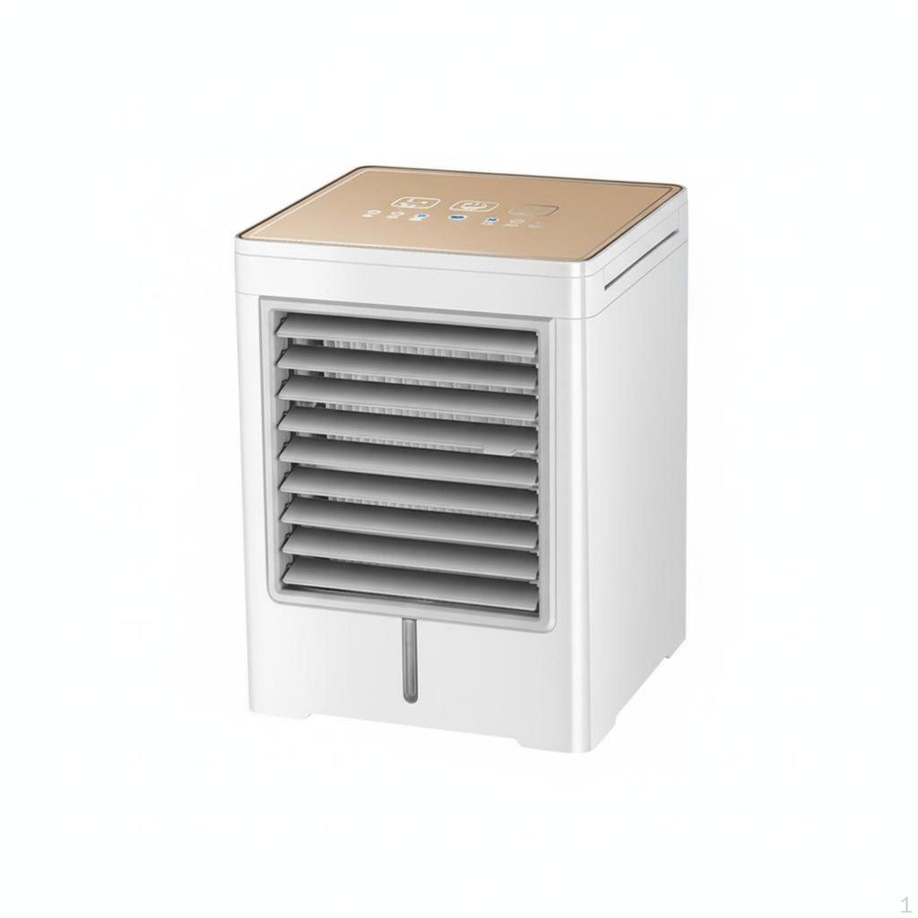 Desktop Air Chiller Mist Humidifier Cooling Fan Triple Wind Settings Mini
