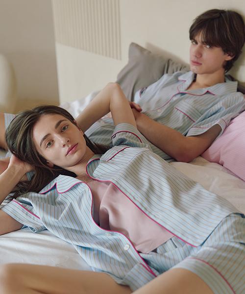 [CEID] Classic Marelle Short-Sleeve Pajama Set [Shipped from Korea] 100% Authentic