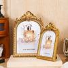 Retro Picture Frame Antique Ornate Photo Frame for Tabletop Wall Hanging Decorative Photo Frame for Home Photo Gallery